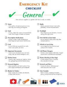Emergency Kit Checklist